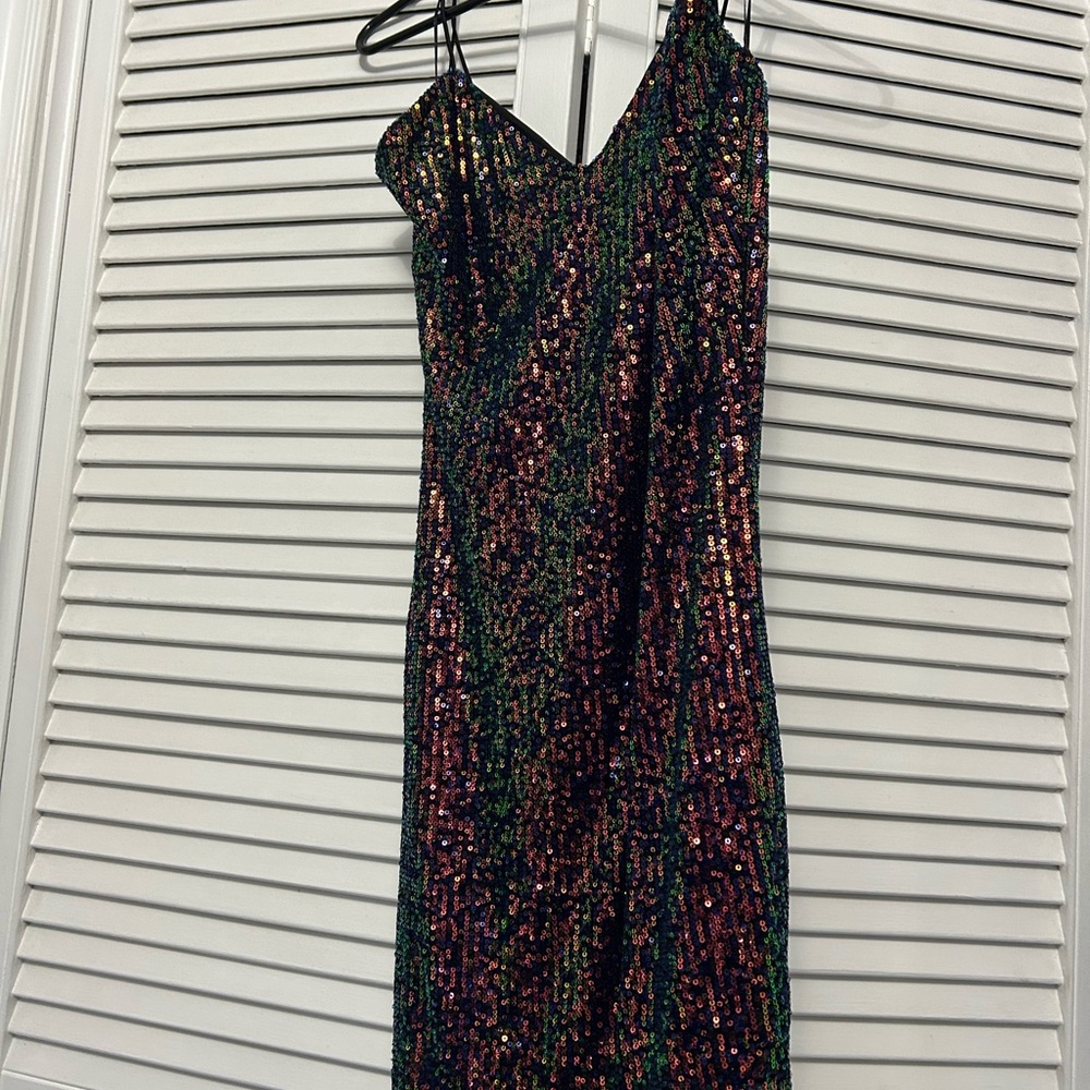 Multicolour NYE/Vegas Sequin Women's Dress
